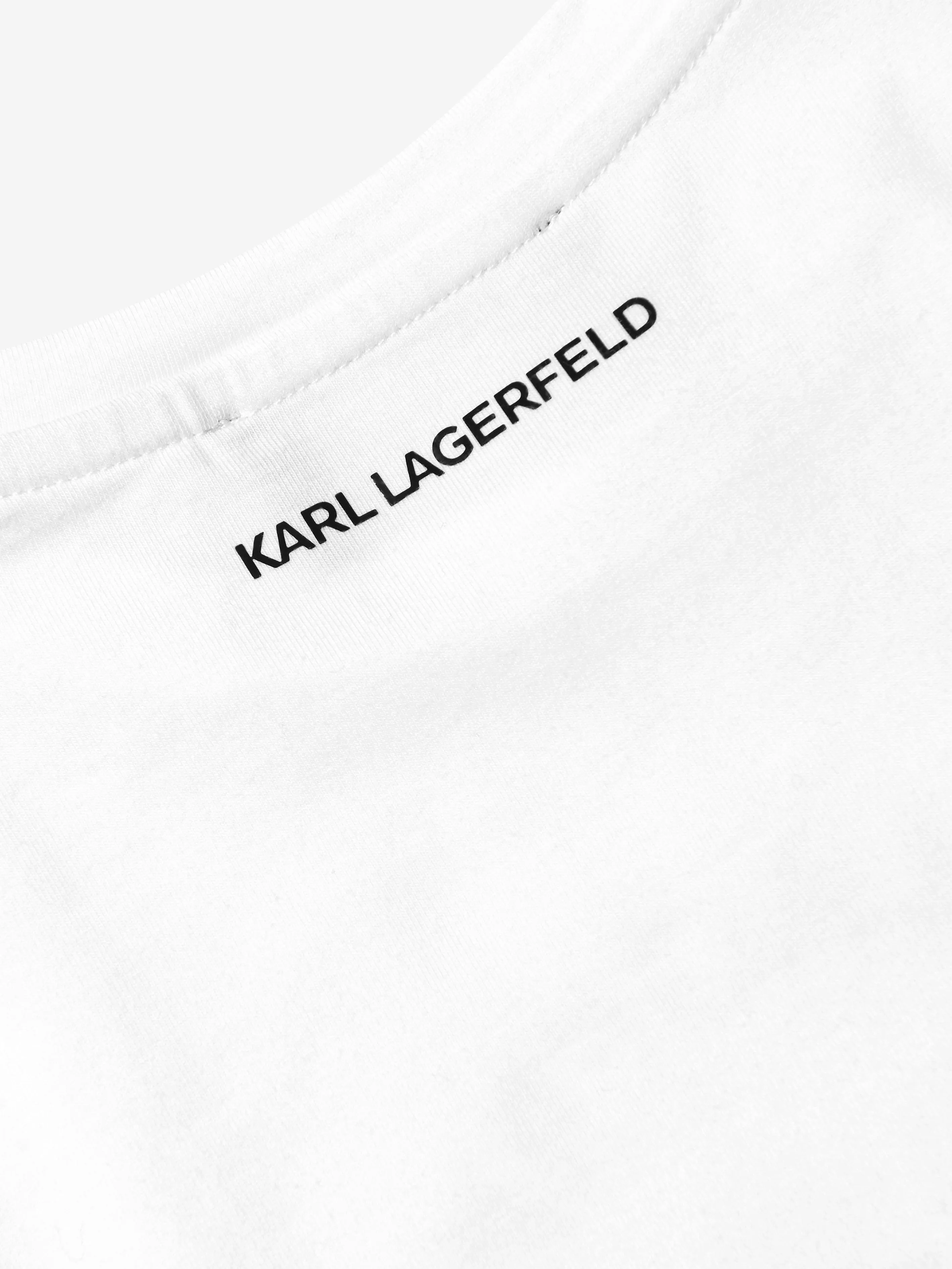 Karl Lagerfeld - Girls Organic Cotton Logo T-Shirt | Childsplay Clothing