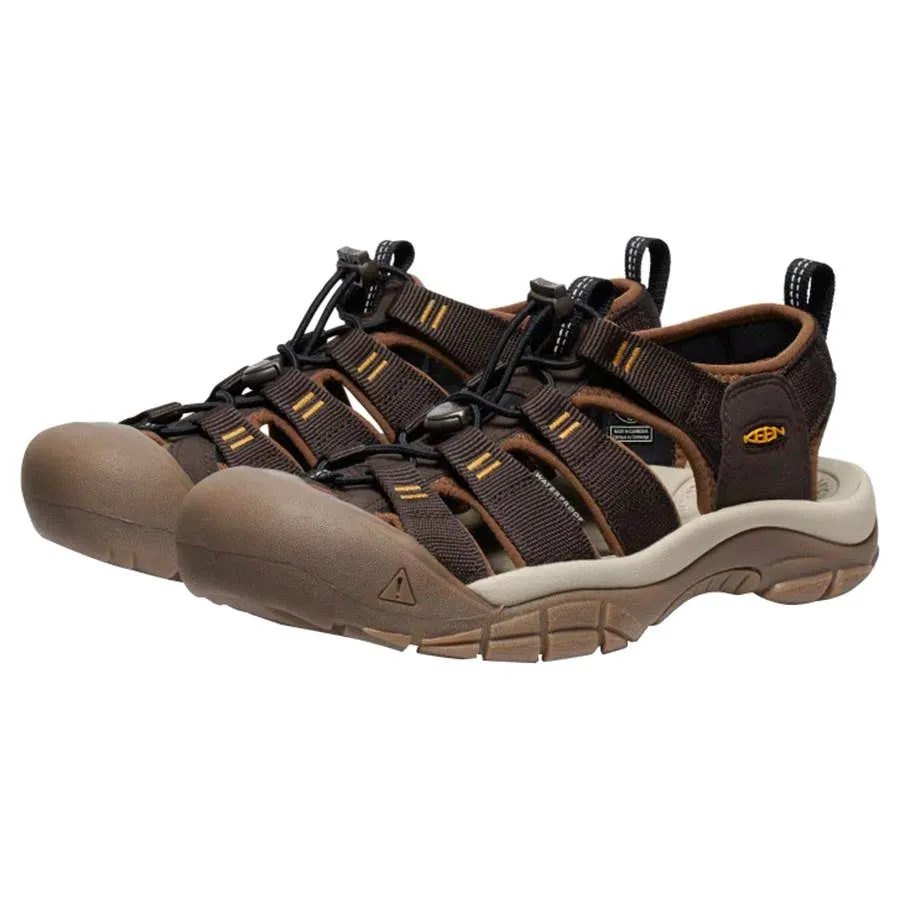 KEEN Outdoor Men's Newport H2 Sandals - Java/Golden Yellow