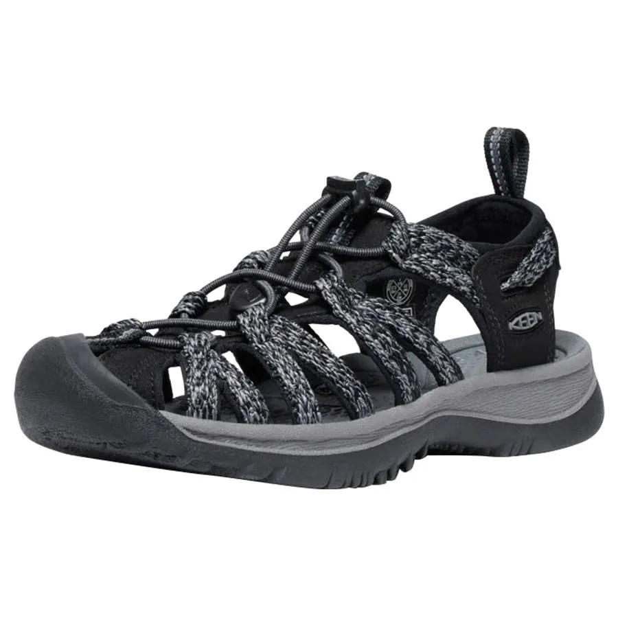 KEEN Outdoor Women's Whisper Sandals - Black/Steel Grey