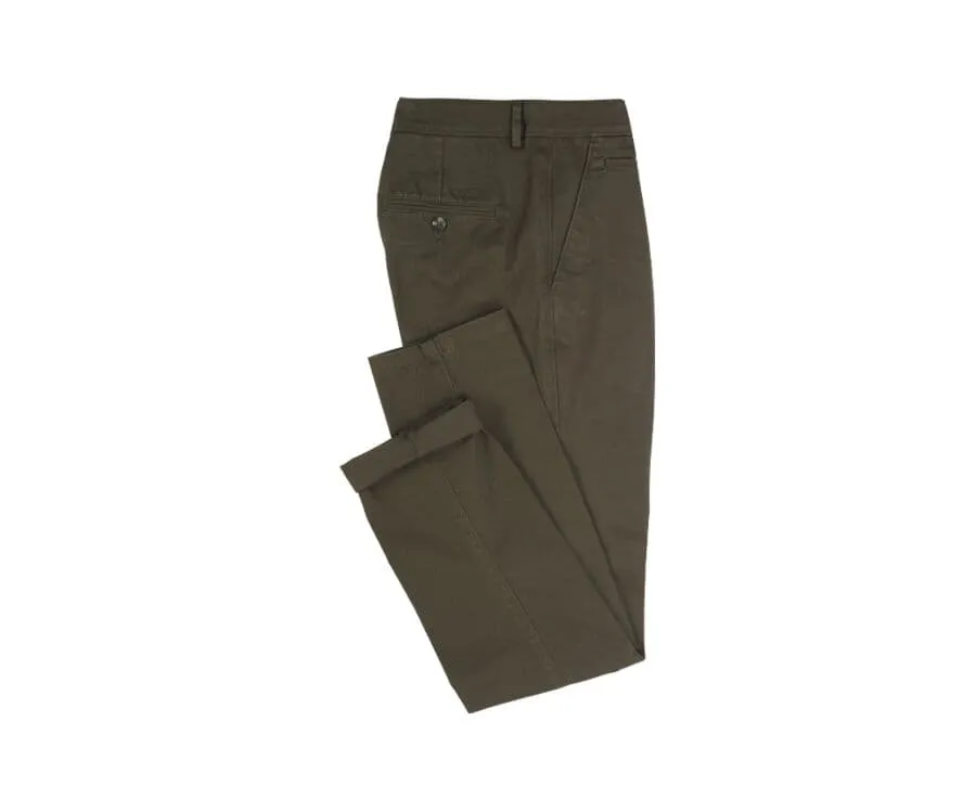 Khaki Chino trousers for men - NIGEL II