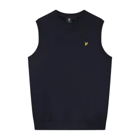 KN1819V CREW NECK VEST-Z271 DARK NAVY