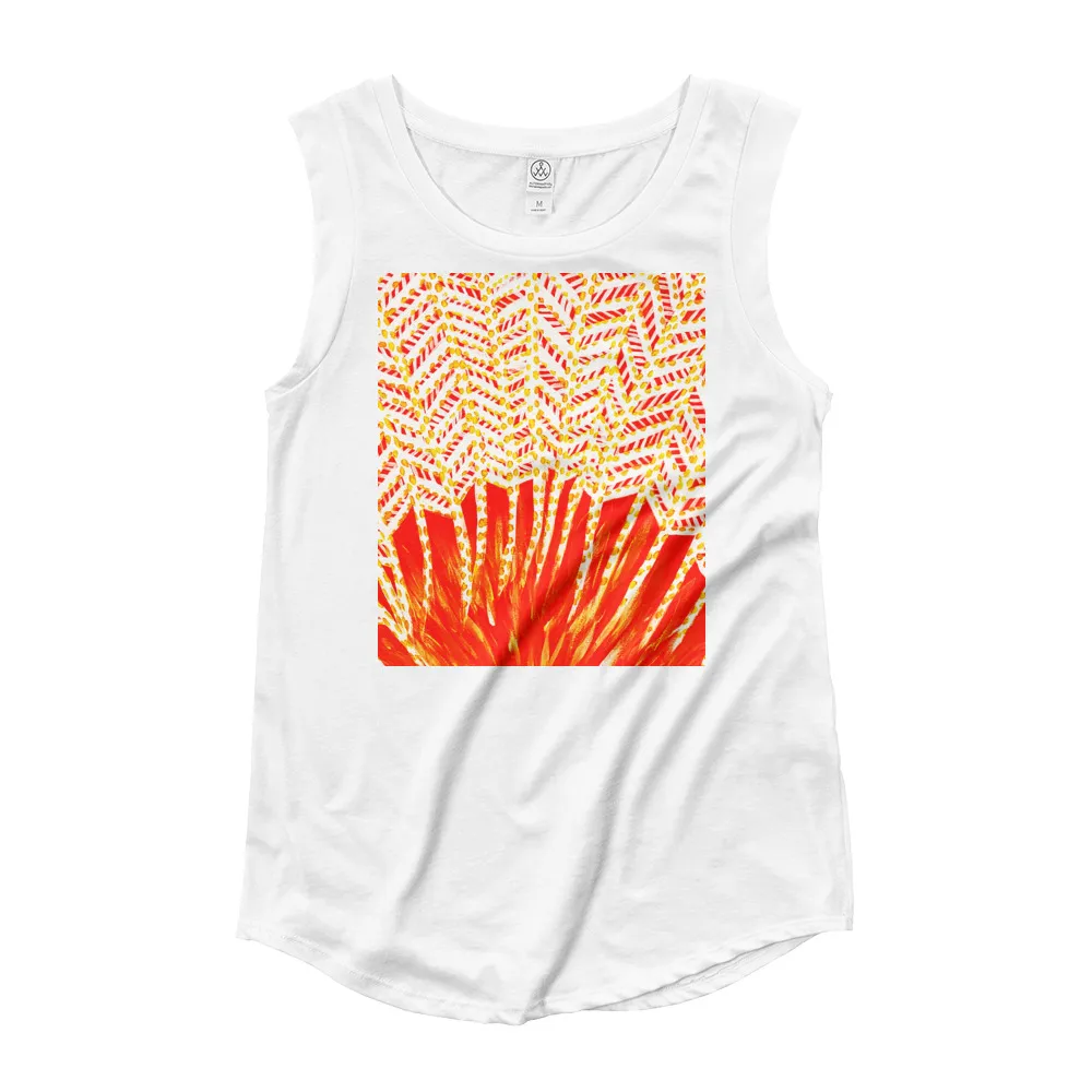 Ladies’ Cap Sleeve T-Shirt The Power of Sunrise