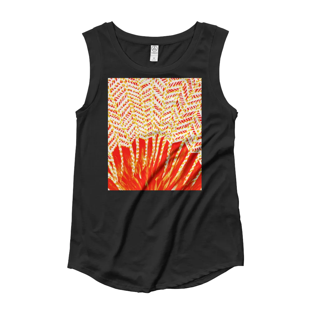 Ladies’ Cap Sleeve T-Shirt The Power of Sunrise