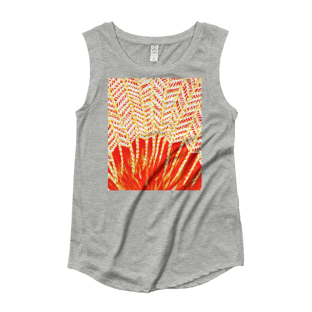 Ladies’ Cap Sleeve T-Shirt The Power of Sunrise