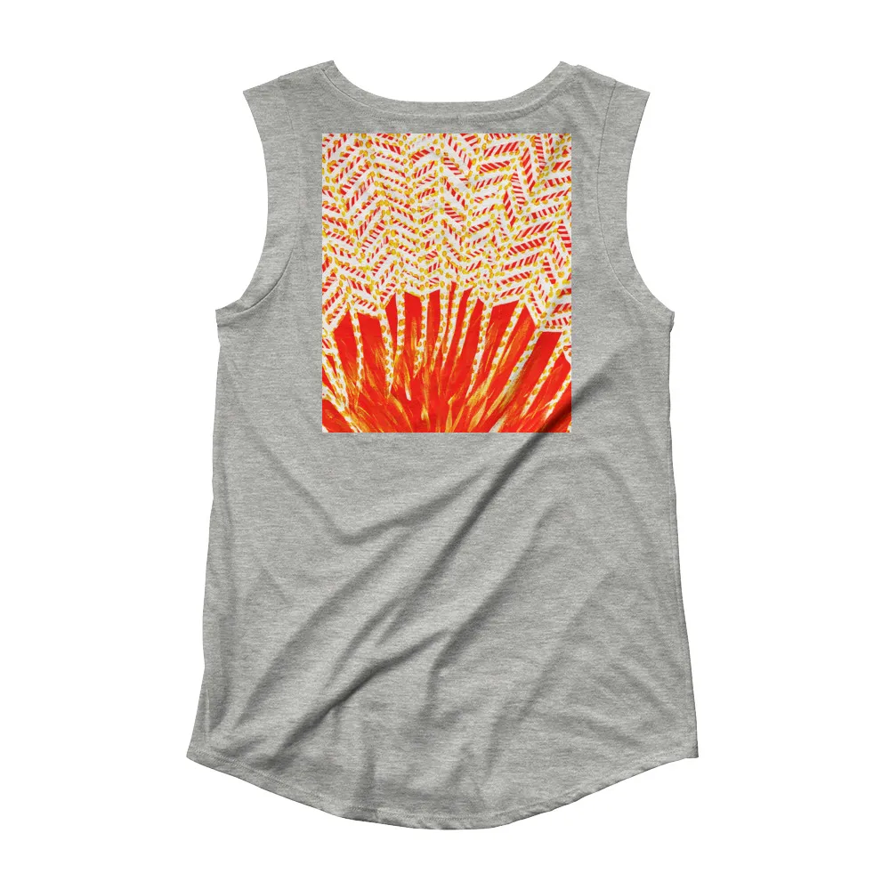 Ladies’ Cap Sleeve T-Shirt The Power of Sunrise