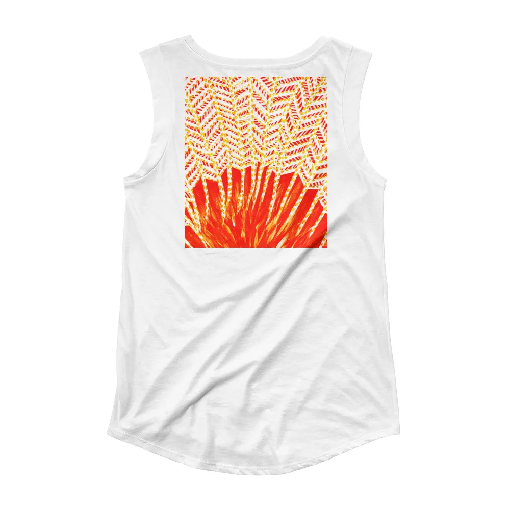 Ladies’ Cap Sleeve T-Shirt The Power of Sunrise