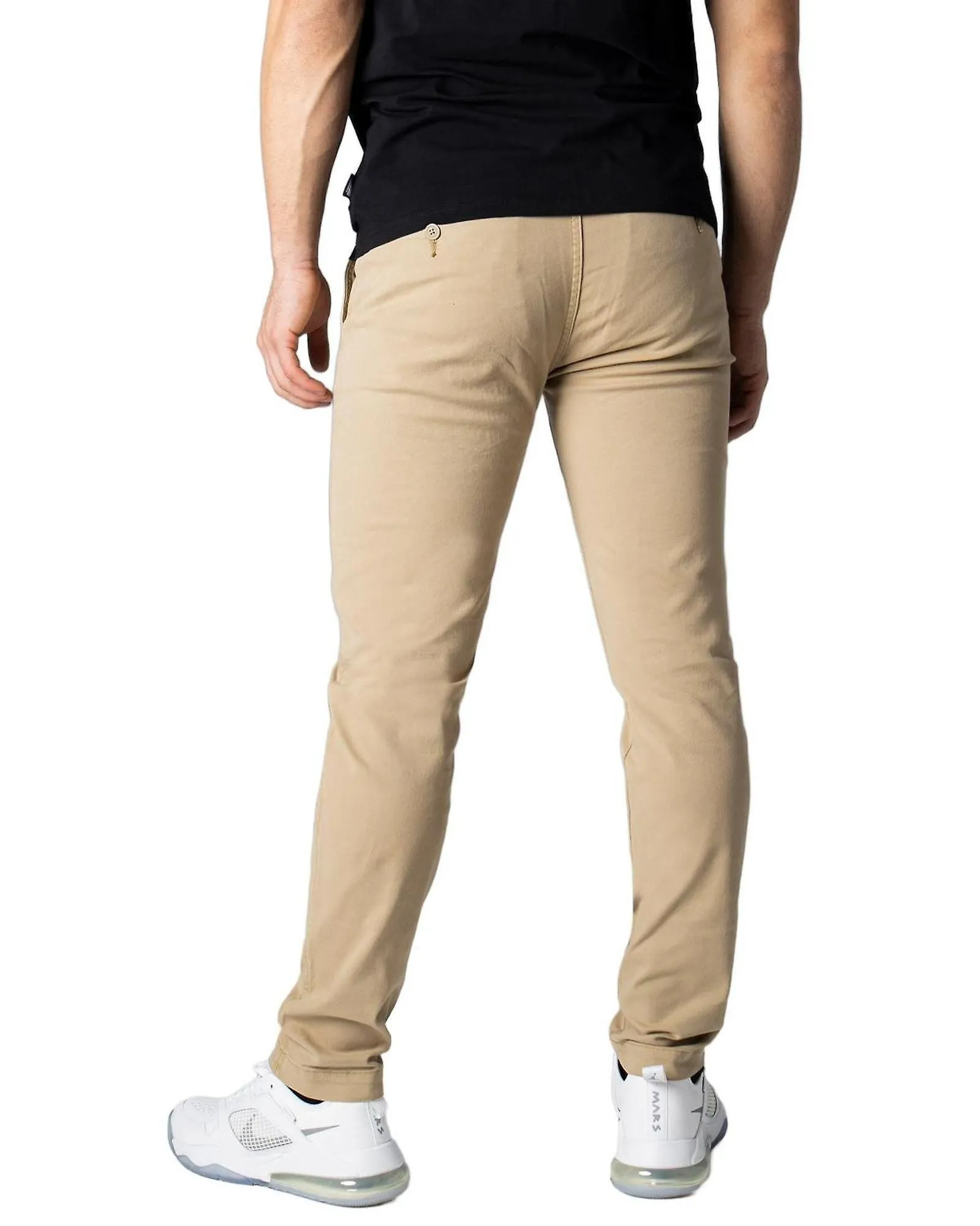 Levi`s Cotton Blend Trousers with Zip and Button Fastening