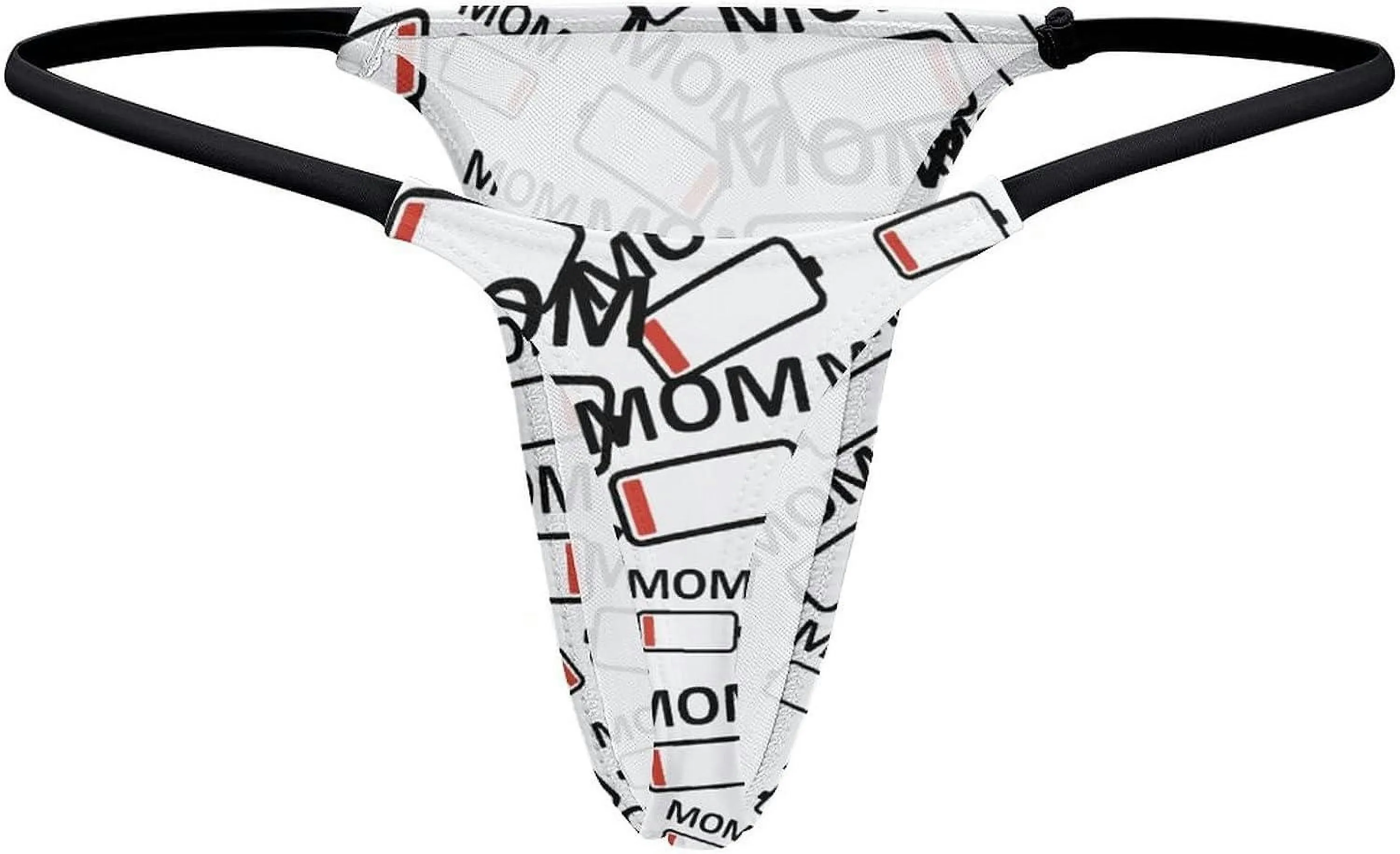 Low Battery Mom G-String Thongs Women's T-Back Underwear Panty-WE325