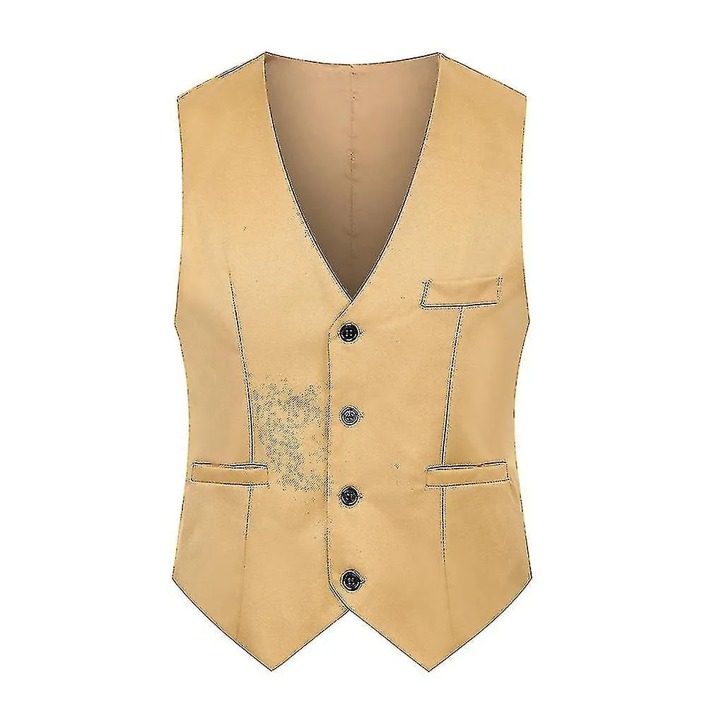 Men Vest Suit Slim Waistcoat