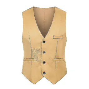 Men Vest Suit Slim Waistcoat