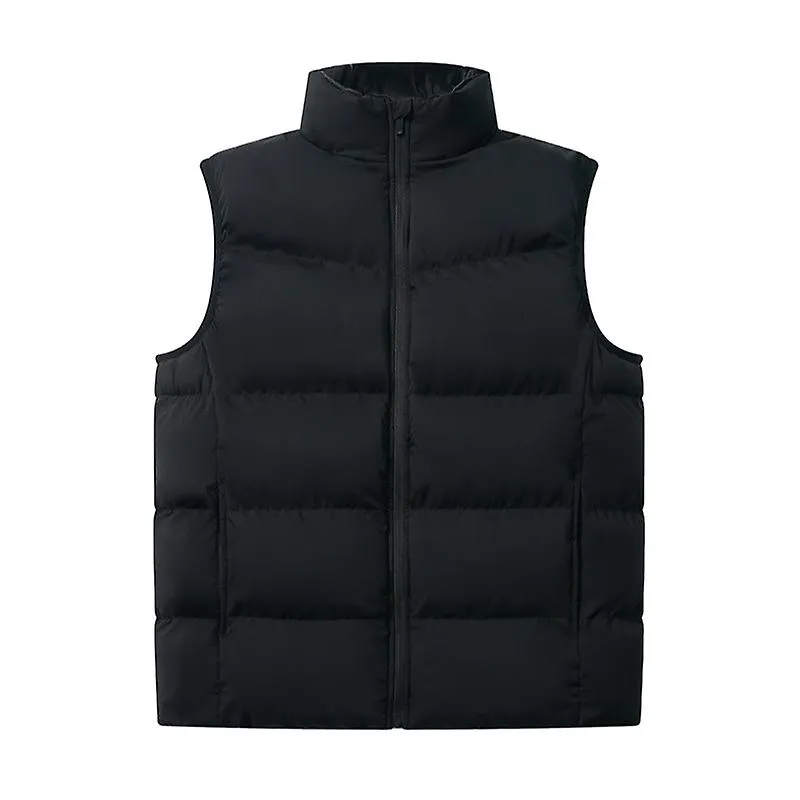 Men's Casual Vest, Lightweight Sleeveless Zip Vest Warm Outerwear