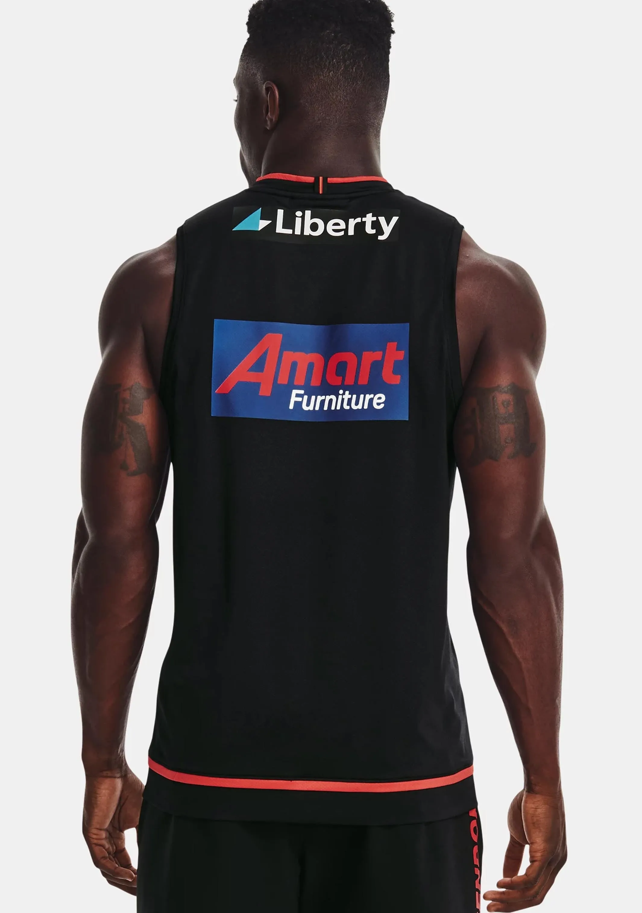 Men's Essendon Training Singlet by Under Armour, product number 1374255 001.