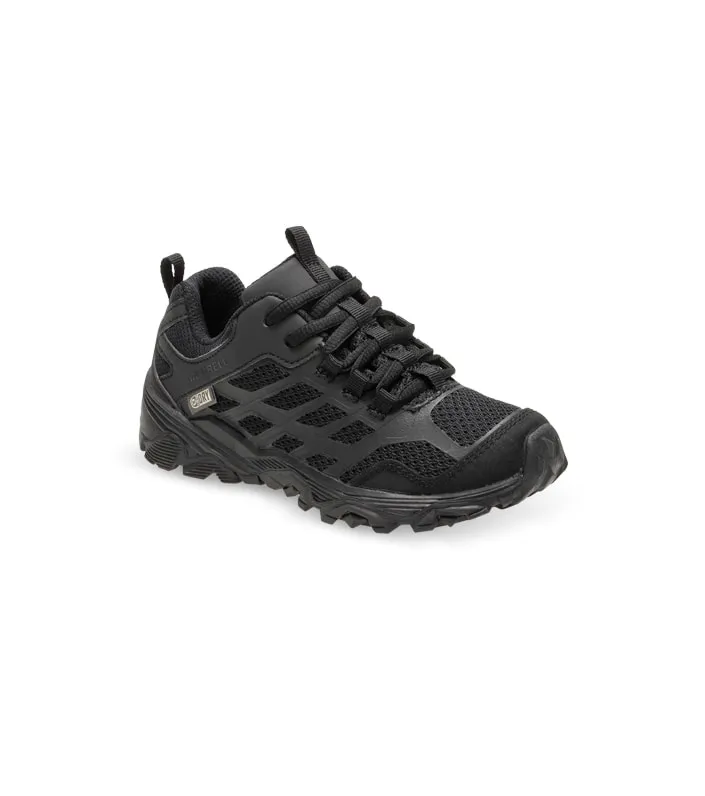 merrell moab fst low waterproof (gs) kids black black