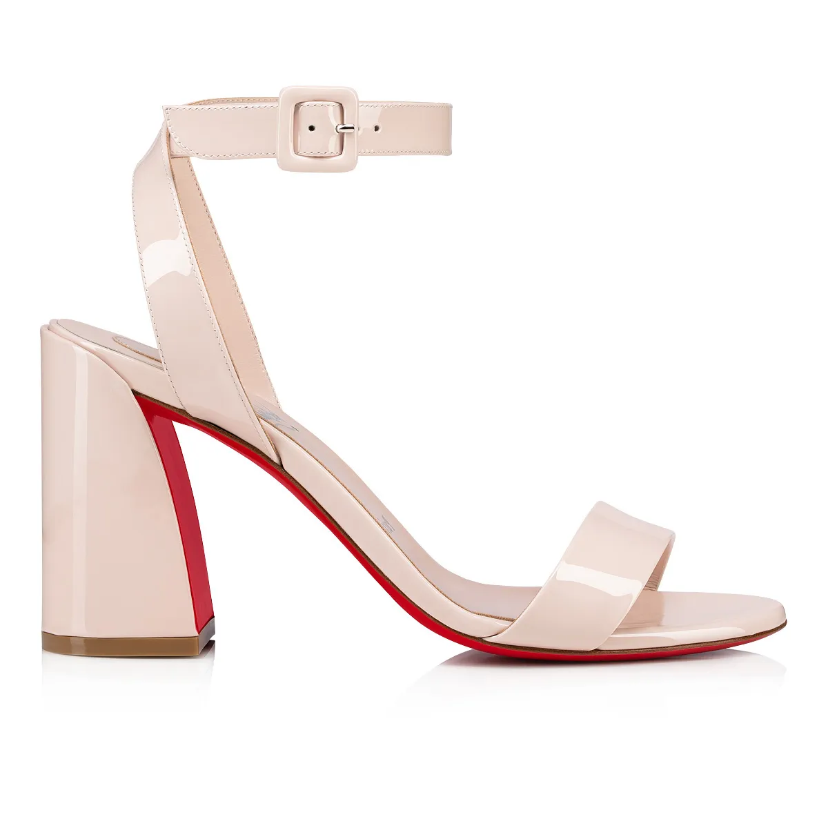 Miss Sabina 85 mm Sandals - Patent calf leather - Leche