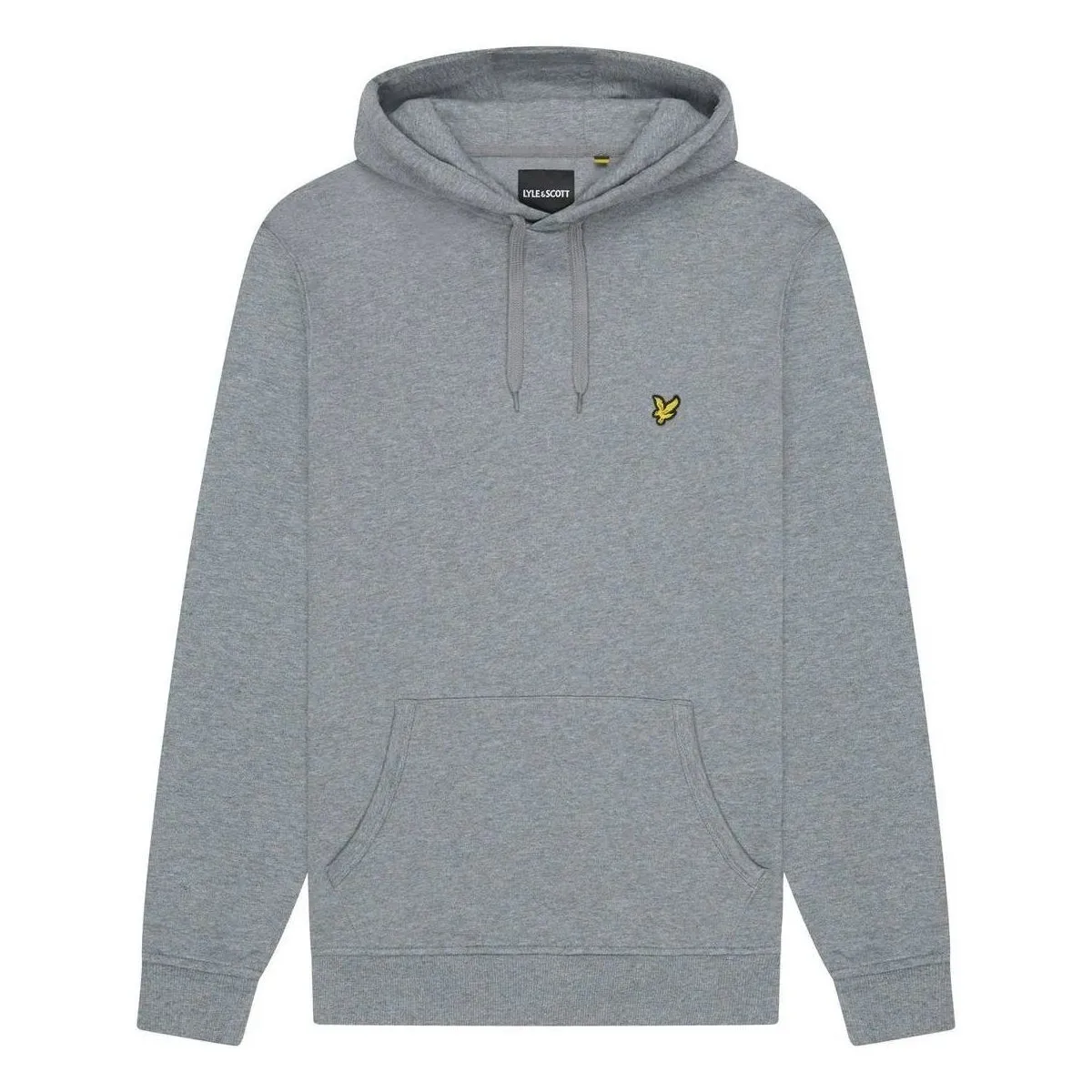 ML1139V BRUSHED BACK HOODIE-T28 MID GREY MARL