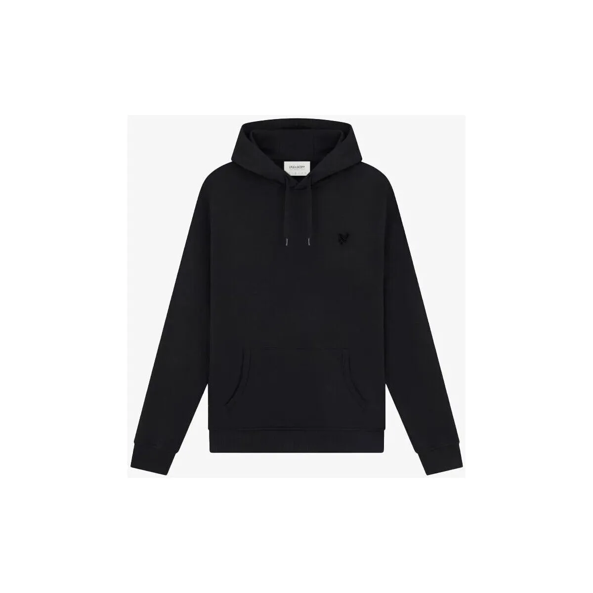 ML416TON TONAL PULLOVER HOODIE-Z86. BLACK