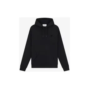 ML416TON TONAL PULLOVER HOODIE-Z86. BLACK