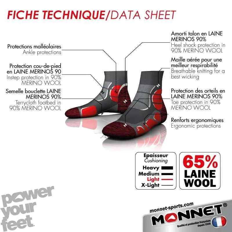 Monnet  Trek Mid Light - Calze da trekking