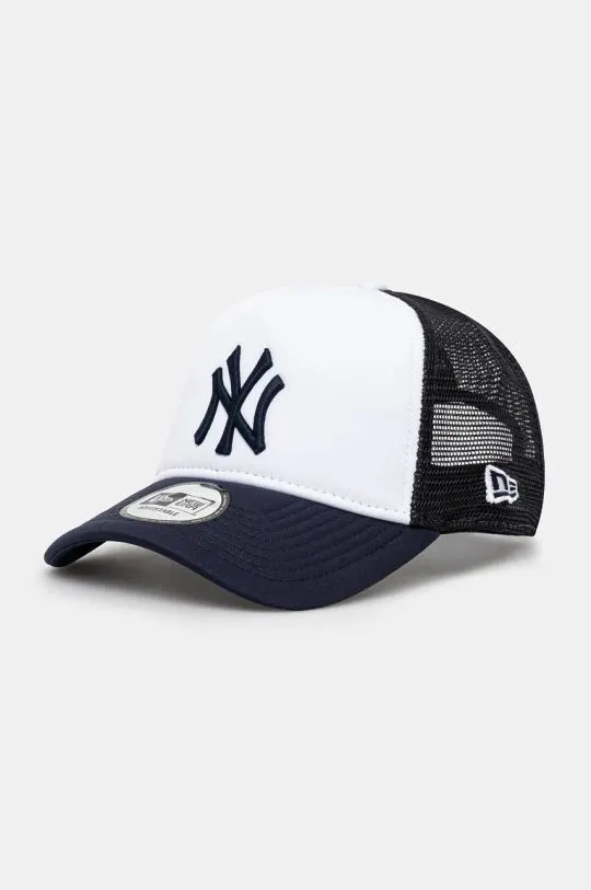 New Era baseball cap WORLD SERIES TRUCKER NEW YORK YANKEES navy blue color with an application 60565409