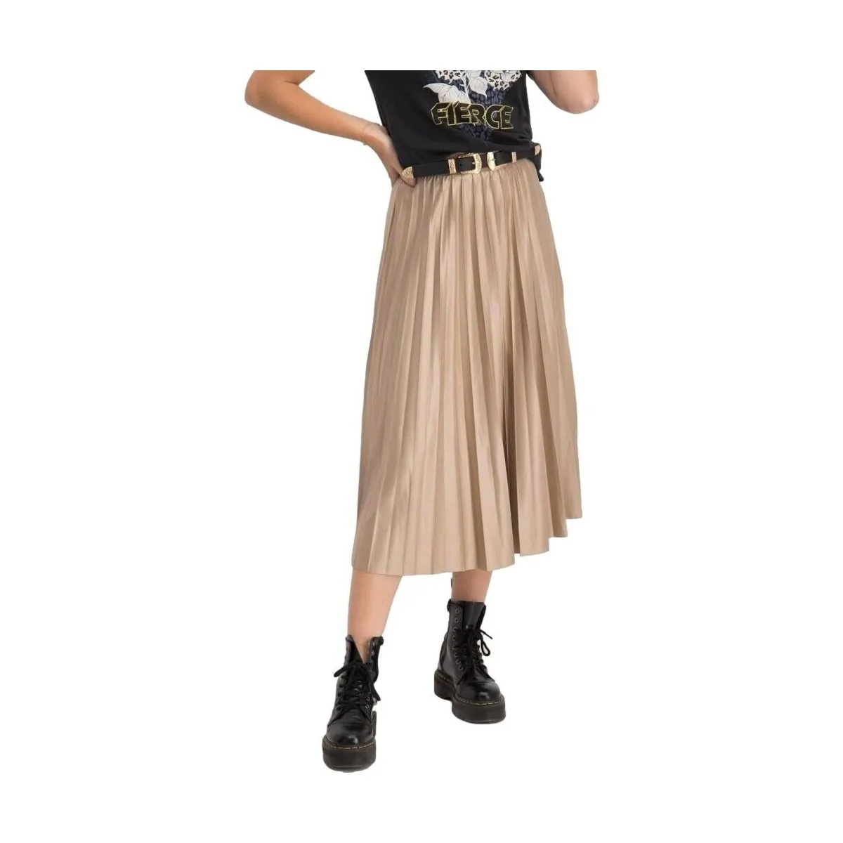 Nitban Midi Skirt - Sand Shell