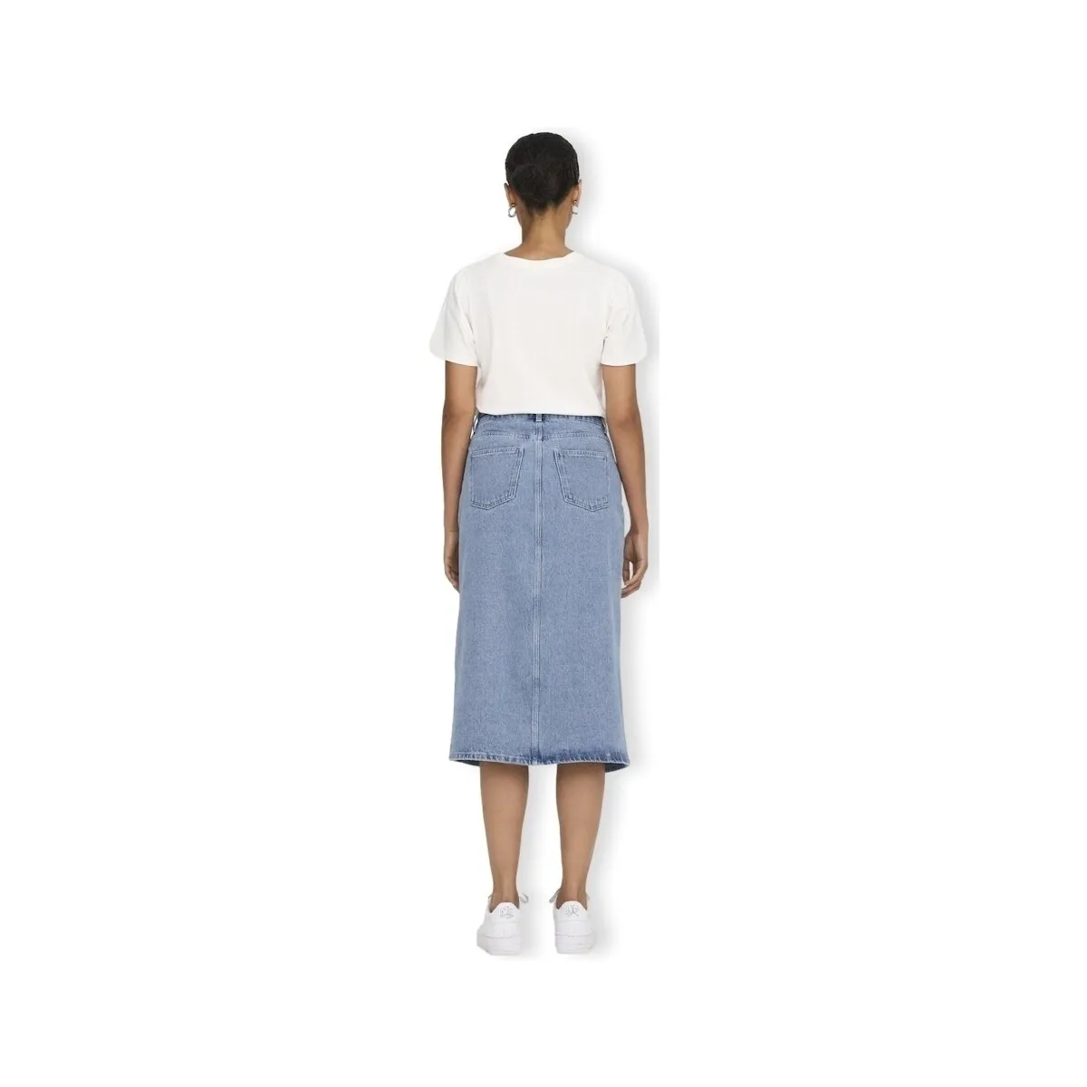 Noos Bianca Midi Skirt - Light Blue Denim