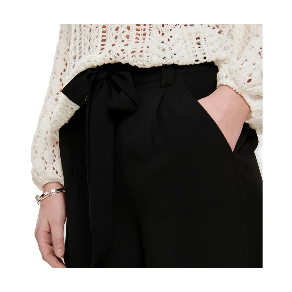 Noos Winner Palazzo Trousers - Black