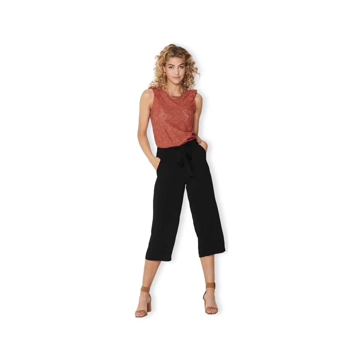 Noos Winner Palazzo Trousers - Black