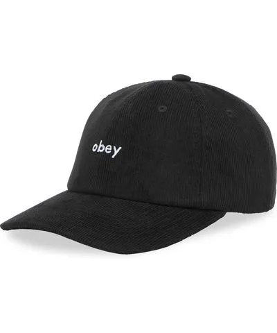 Obey Men's Lowercase Cord 6-Panel Cap