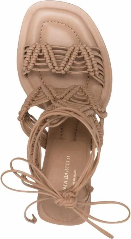 Paloma Barceló Franzi strappy 110mm sandals Brown