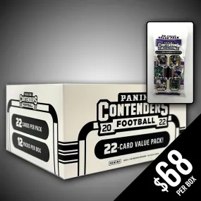 PANINI: 2022 Contenders Football- Fat pack Box (Value Pack)