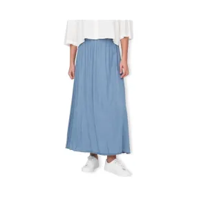 Pena Venedig Long Skirt - Medium Blue Denim