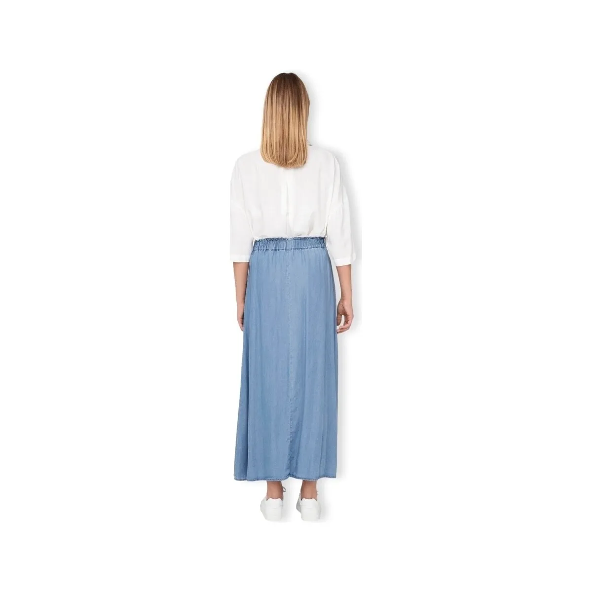 Pena Venedig Long Skirt - Medium Blue Denim