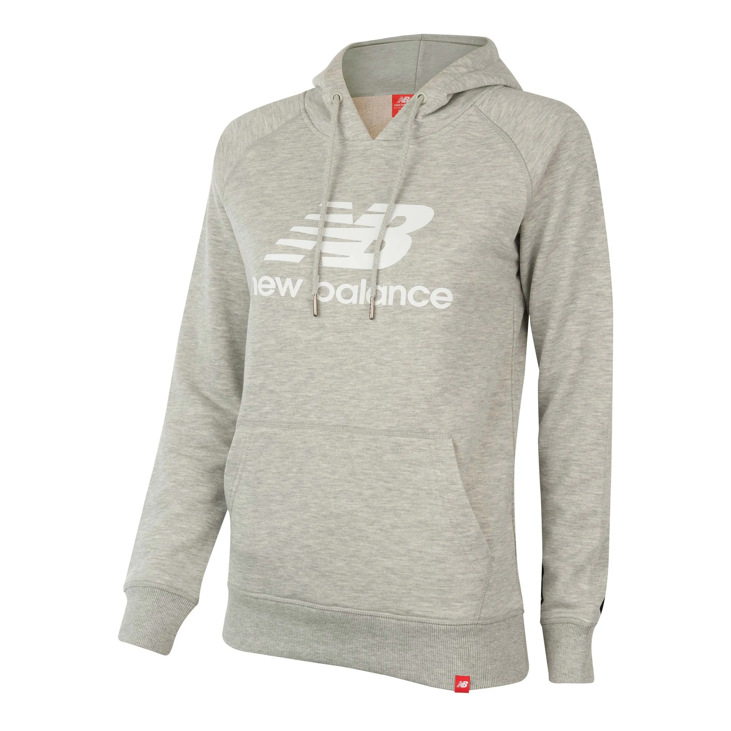 Polerón Mujer New Balance Hoodie Logo Gris