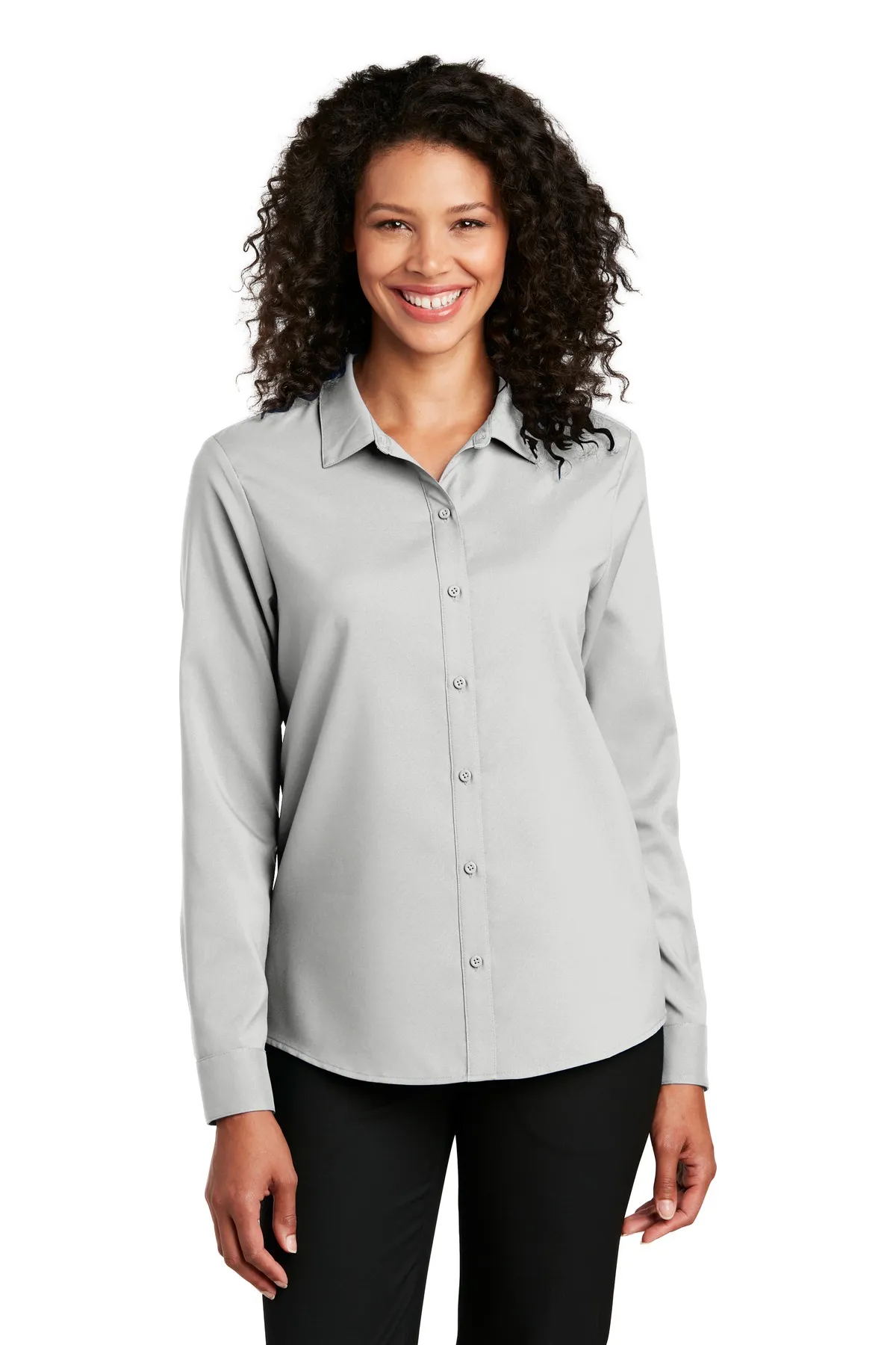 Port Authority Clothing LW401 Port Authority    Ladies Long Sleeve Performance Staff Shirt SKU: LW401