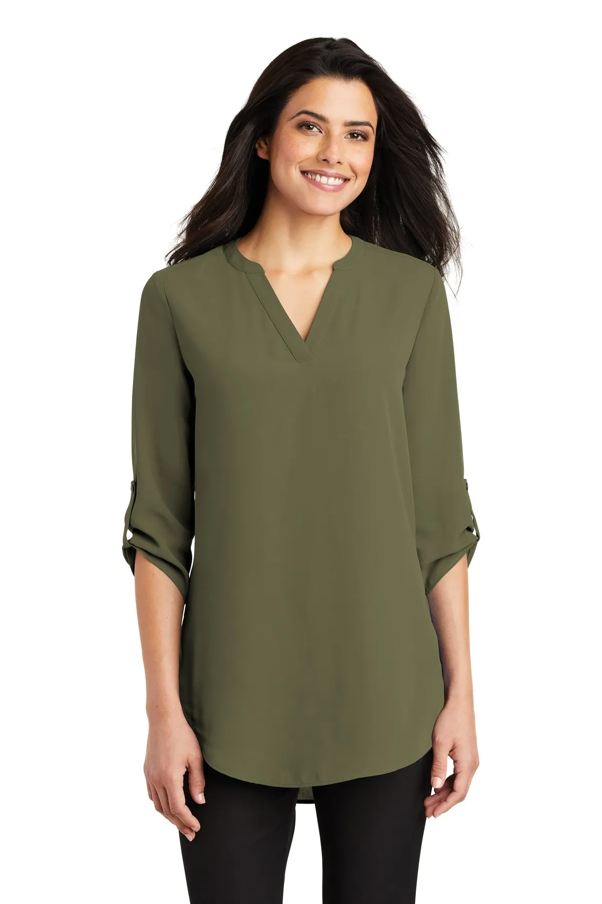 Port Authority Clothing LW701 Port Authority Ladies 3/4-Sleeve Tunic Blouse SKU: LW701