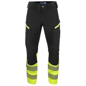 Projob Unisex Adult Stretch Stripe High-Vis Work Trousers