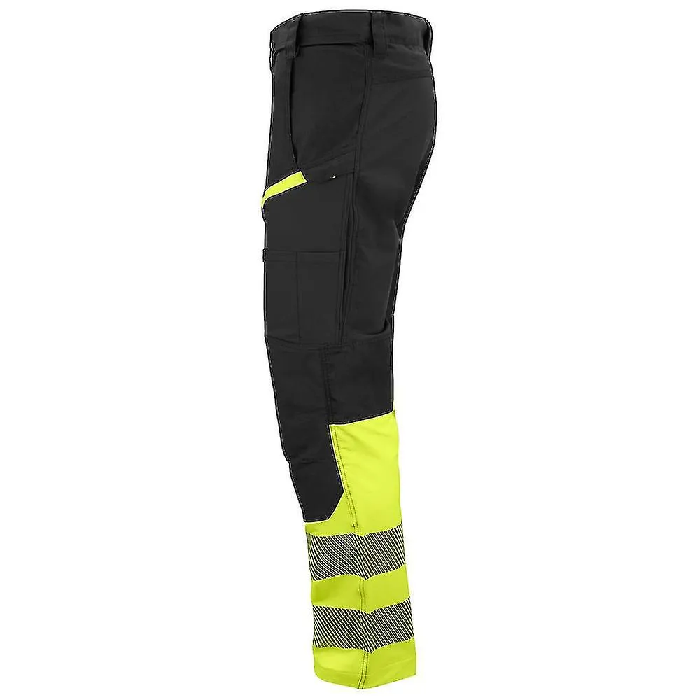 Projob Unisex Adult Stretch Stripe High-Vis Work Trousers