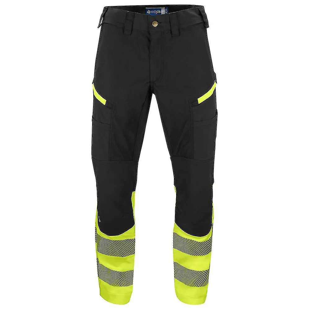 Projob Unisex Adult Stretch Stripe High-Vis Work Trousers