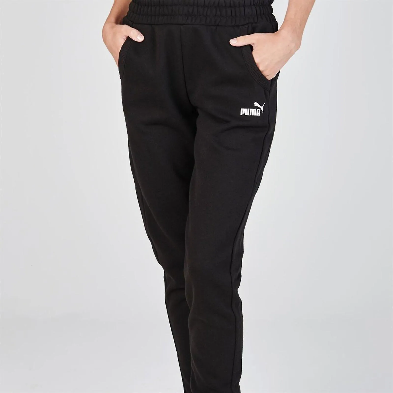 Puma Essentials Logo Slim Trousers Womens