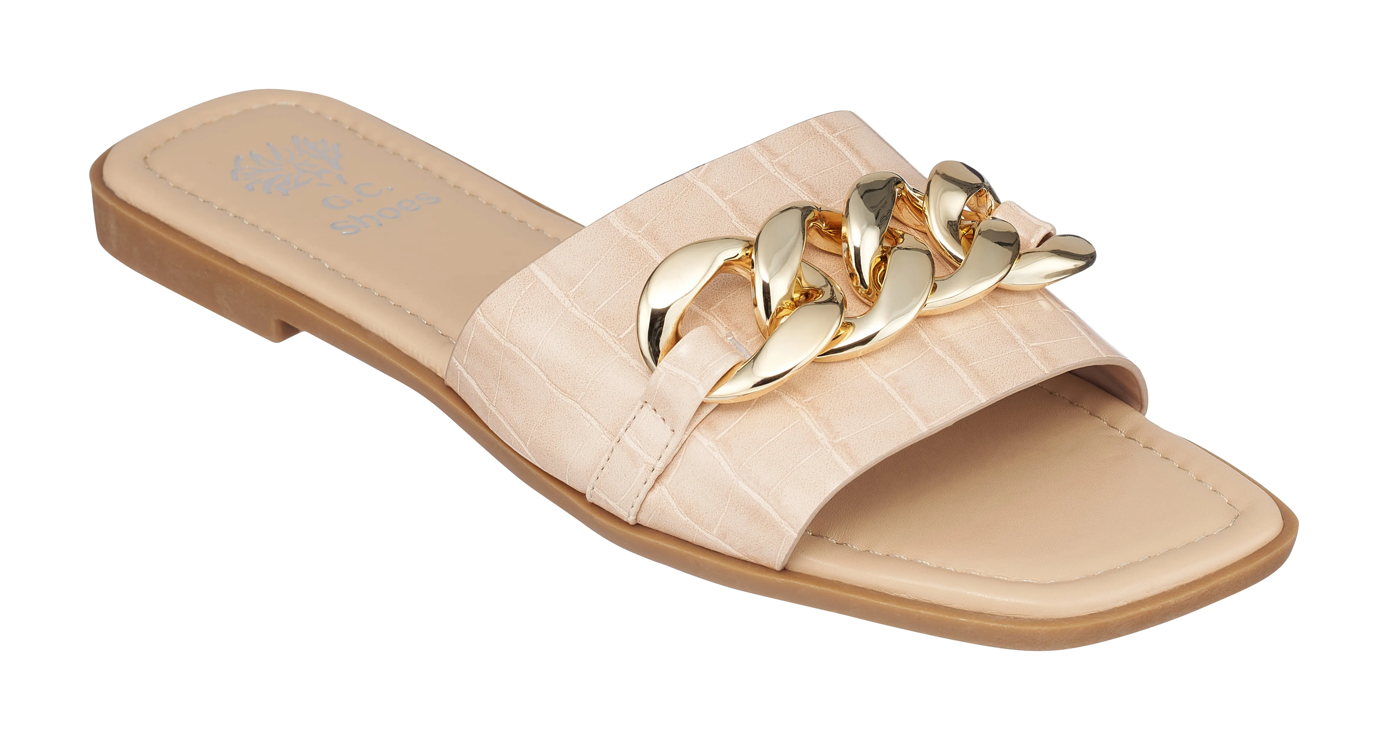 Rina Nude Flat Sandals