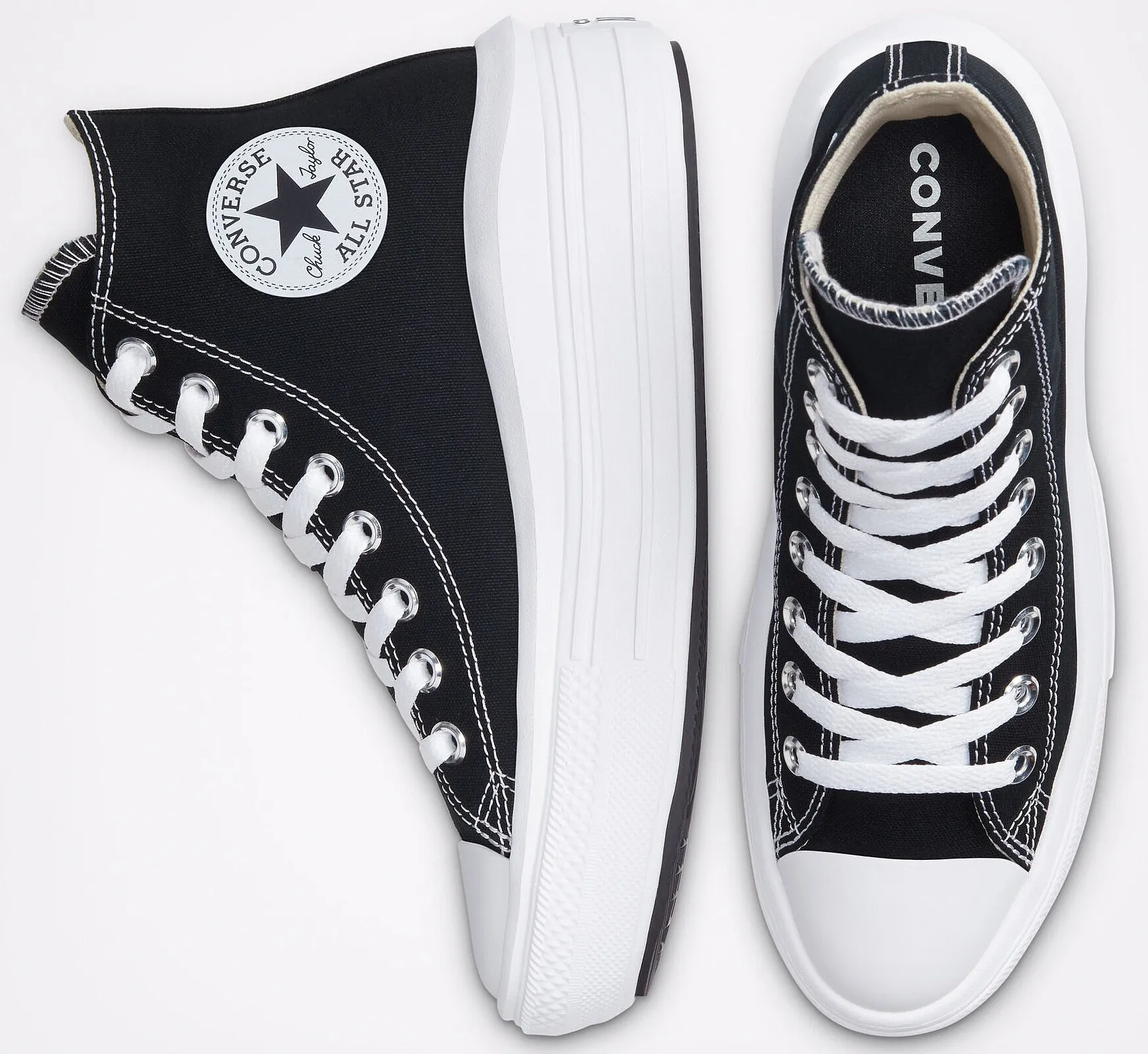 shoes Converse Chuck Taylor All Star Move Platform Hi - 568497/Black/Natural Ivory/White - women´s