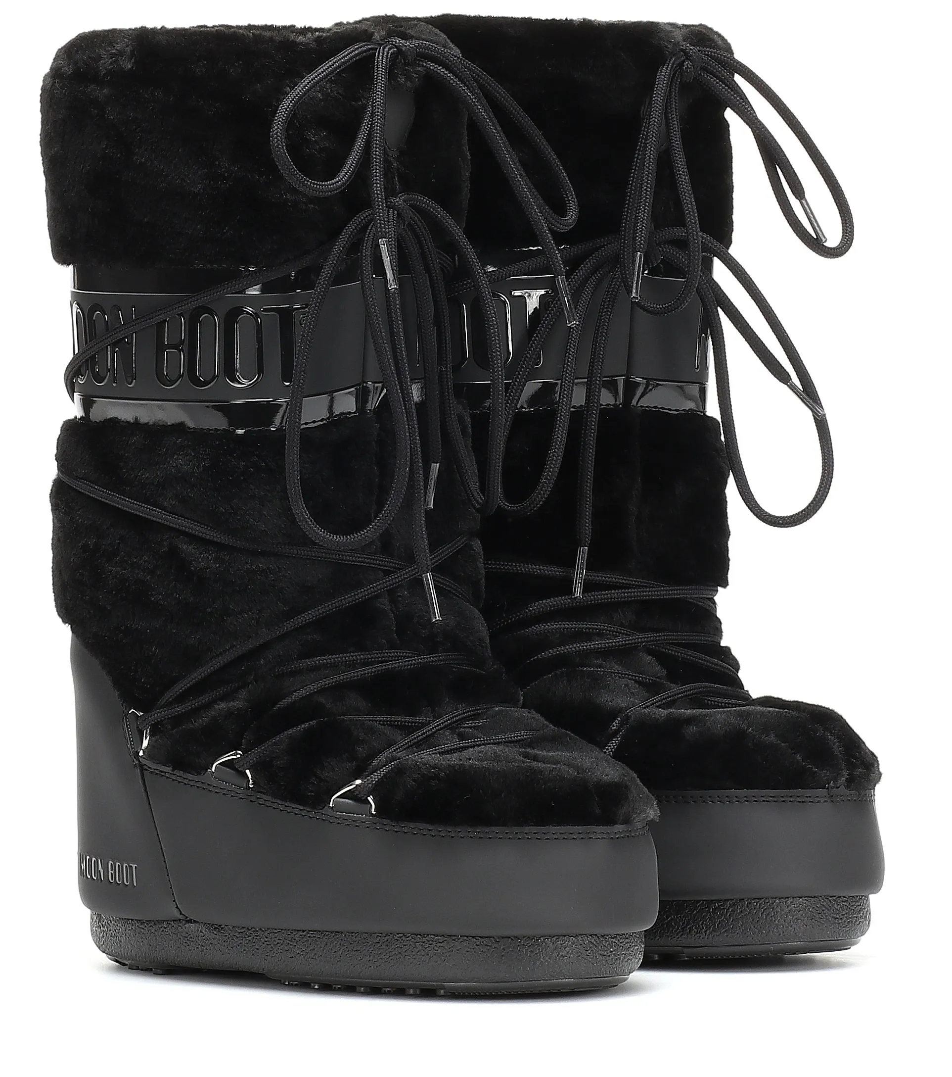 shoes Tecnica Moon Boot Classic Faux Fur - Black - women´s