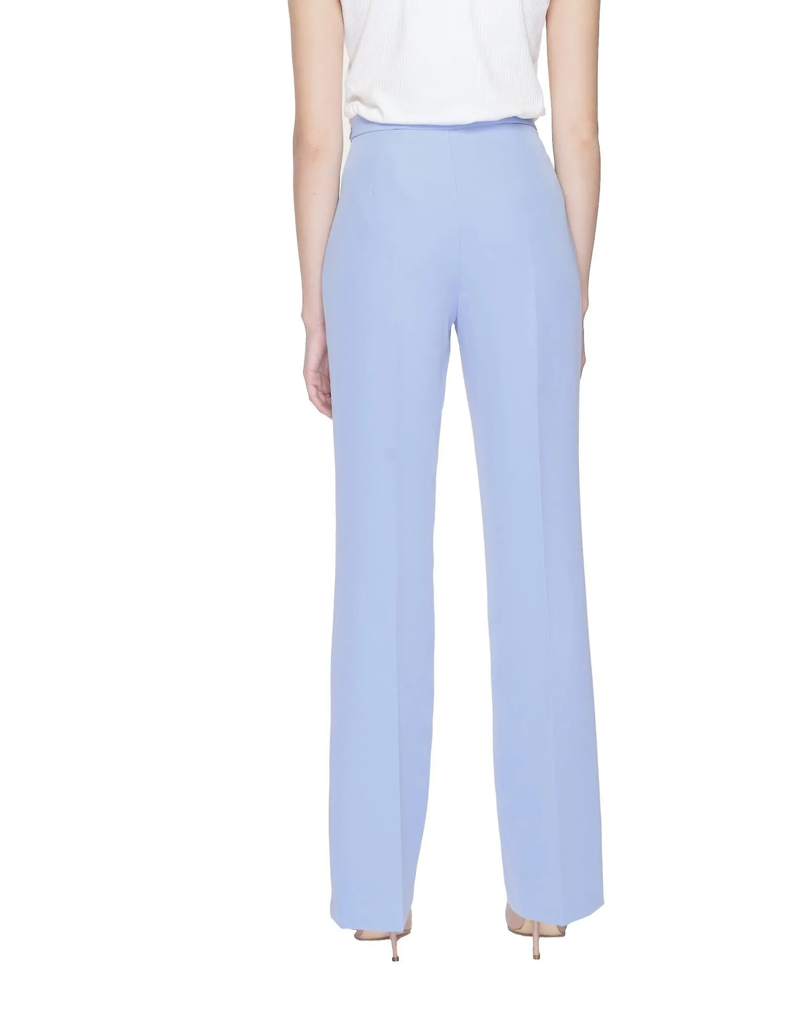 Silence Plain Trousers with Zip Fastening