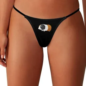 Simple Guinea Pig G-String Thongs Women's T-Back Underwear Panty-WE569