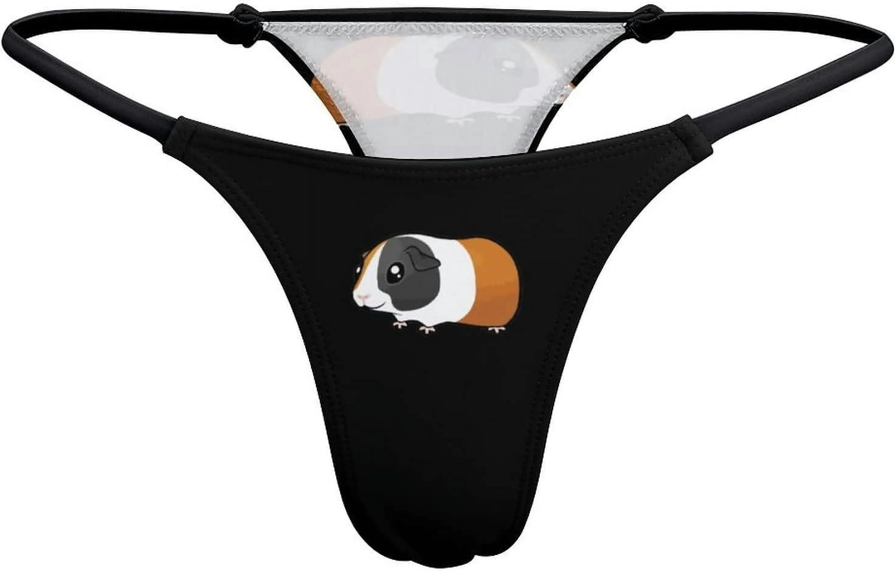 Simple Guinea Pig G-String Thongs Women's T-Back Underwear Panty-WE569