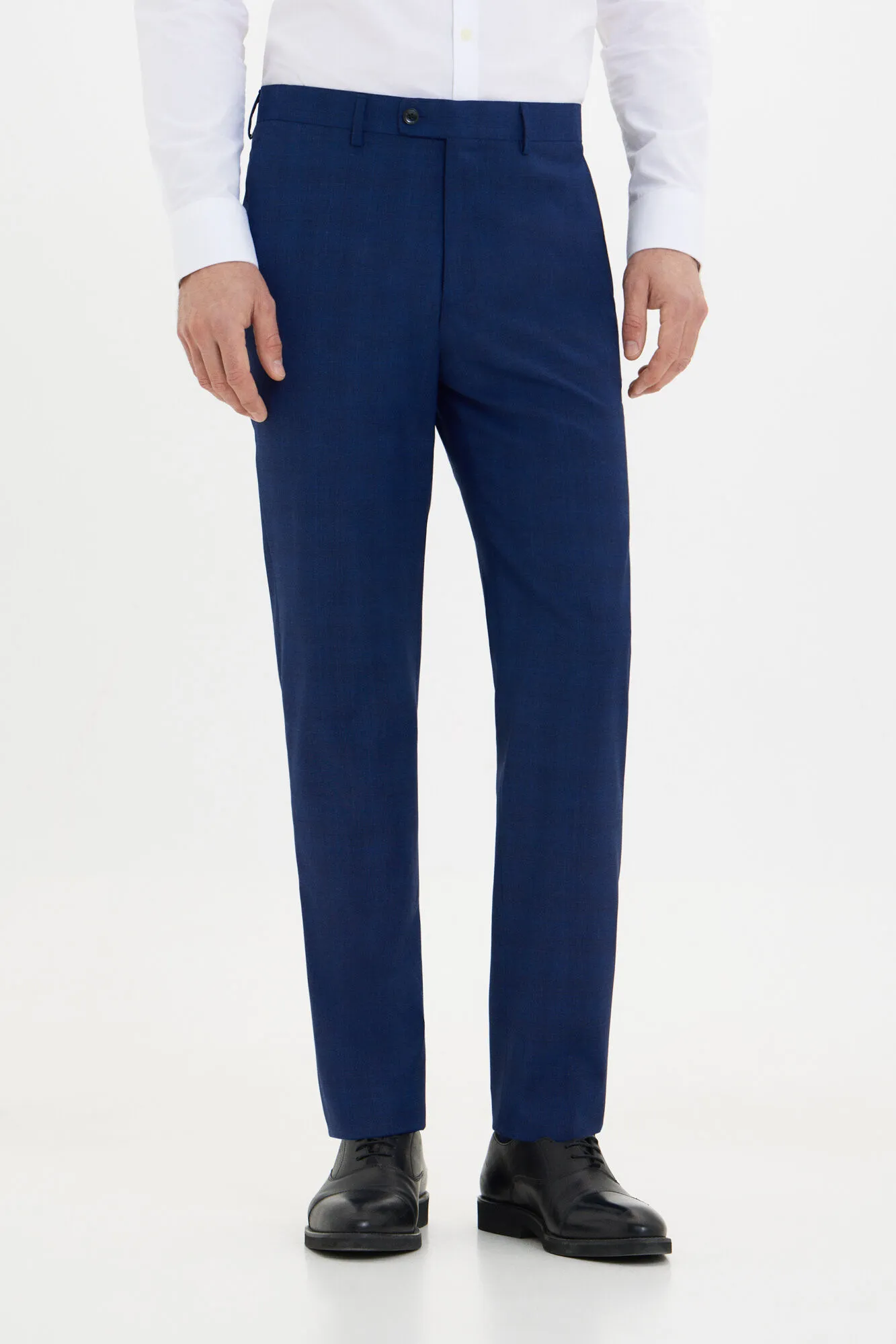 Slim fit checked trousers