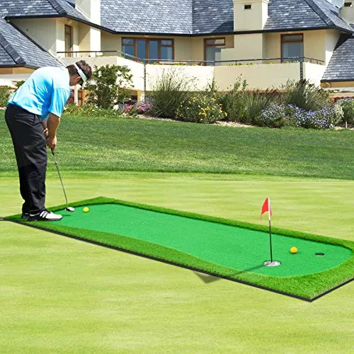 **Special Indoor Putting Green Package - 3.3 X 10 Putting Green, Golf Balls & Golf Putter Included