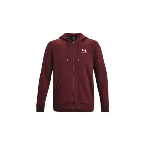 Sudadera Essential Fleece Hoodie Hombre Chestnut Red/White