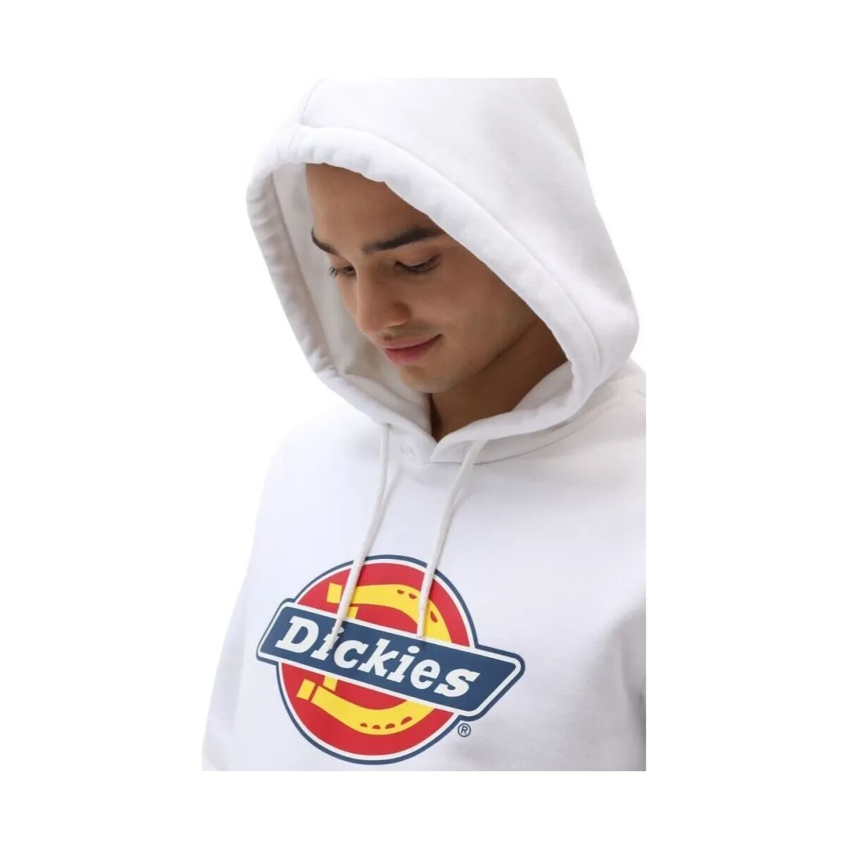 Sudadera Icon Logo Hoodie Hombre White