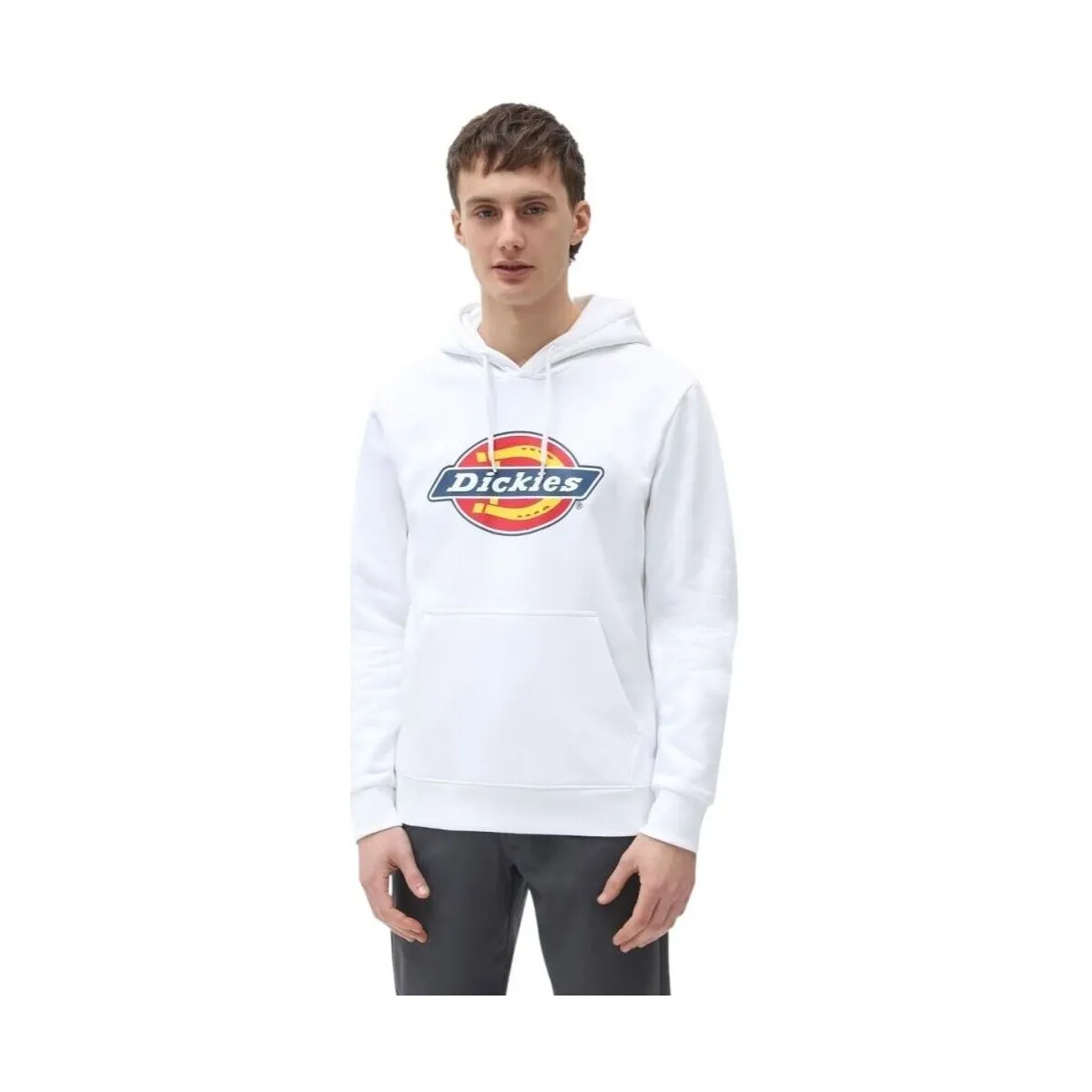 Sudadera Icon Logo Hoodie Hombre White